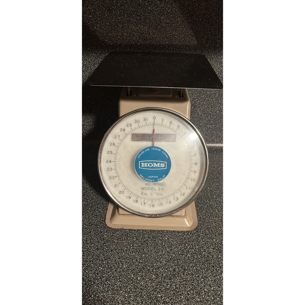 Vintage Homs Douglas Homs Corp. Kitchen Scale Model 24 Analog Belmont CA‎
